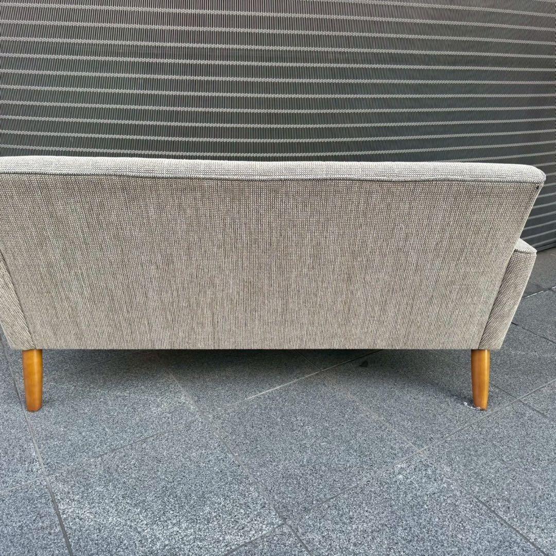 ウニコ×カリモク 2人掛けソファ グレー