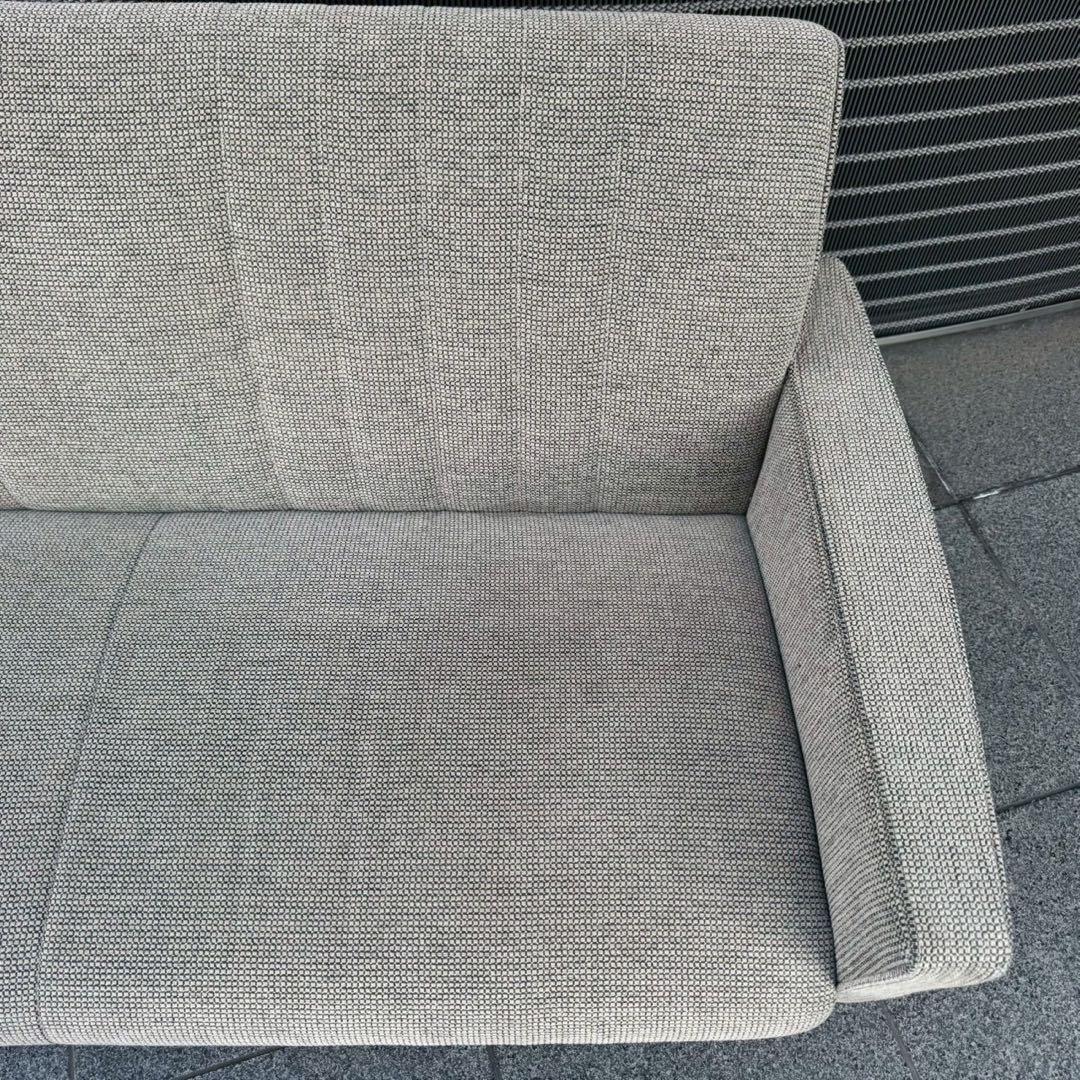 ウニコ×カリモク 2人掛けソファ グレー