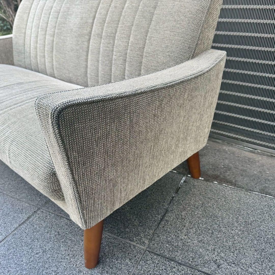 ウニコ×カリモク 2人掛けソファ グレー