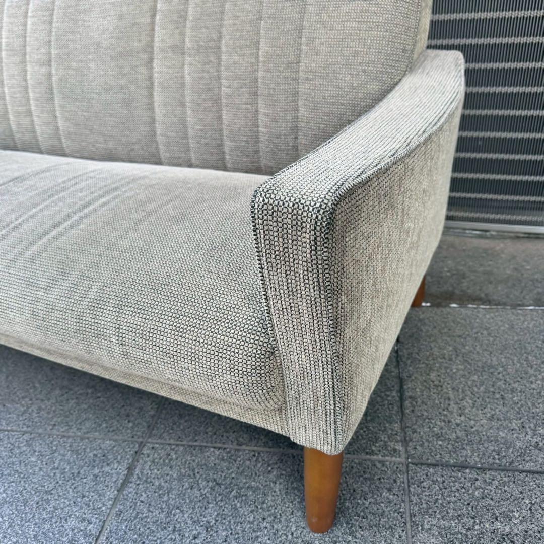 ウニコ×カリモク 2人掛けソファ グレー