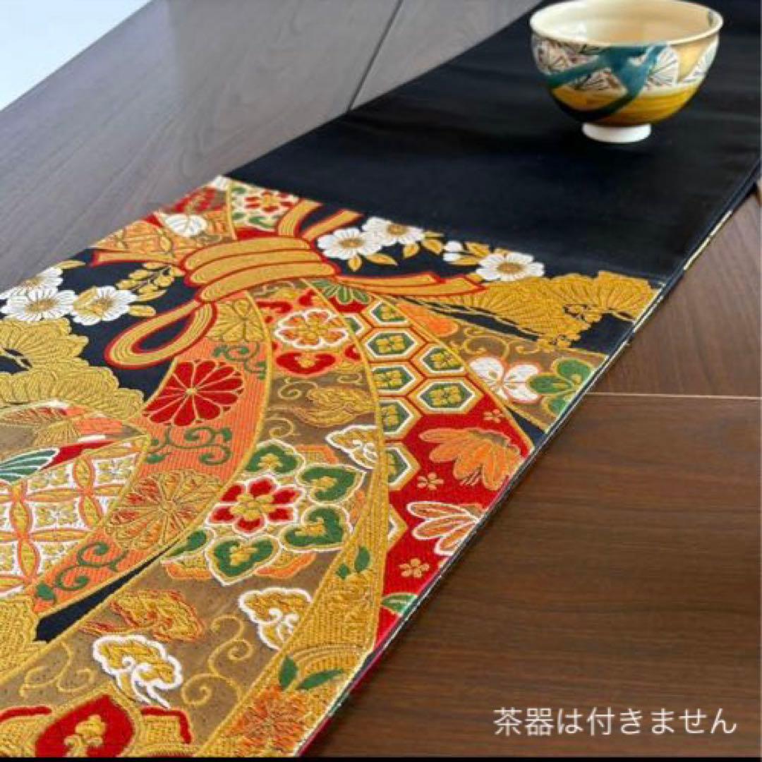 ✴ひな祭り　テーブルランナー　兼　タペストリー　正絹　帯生地　大　ハンドメイド