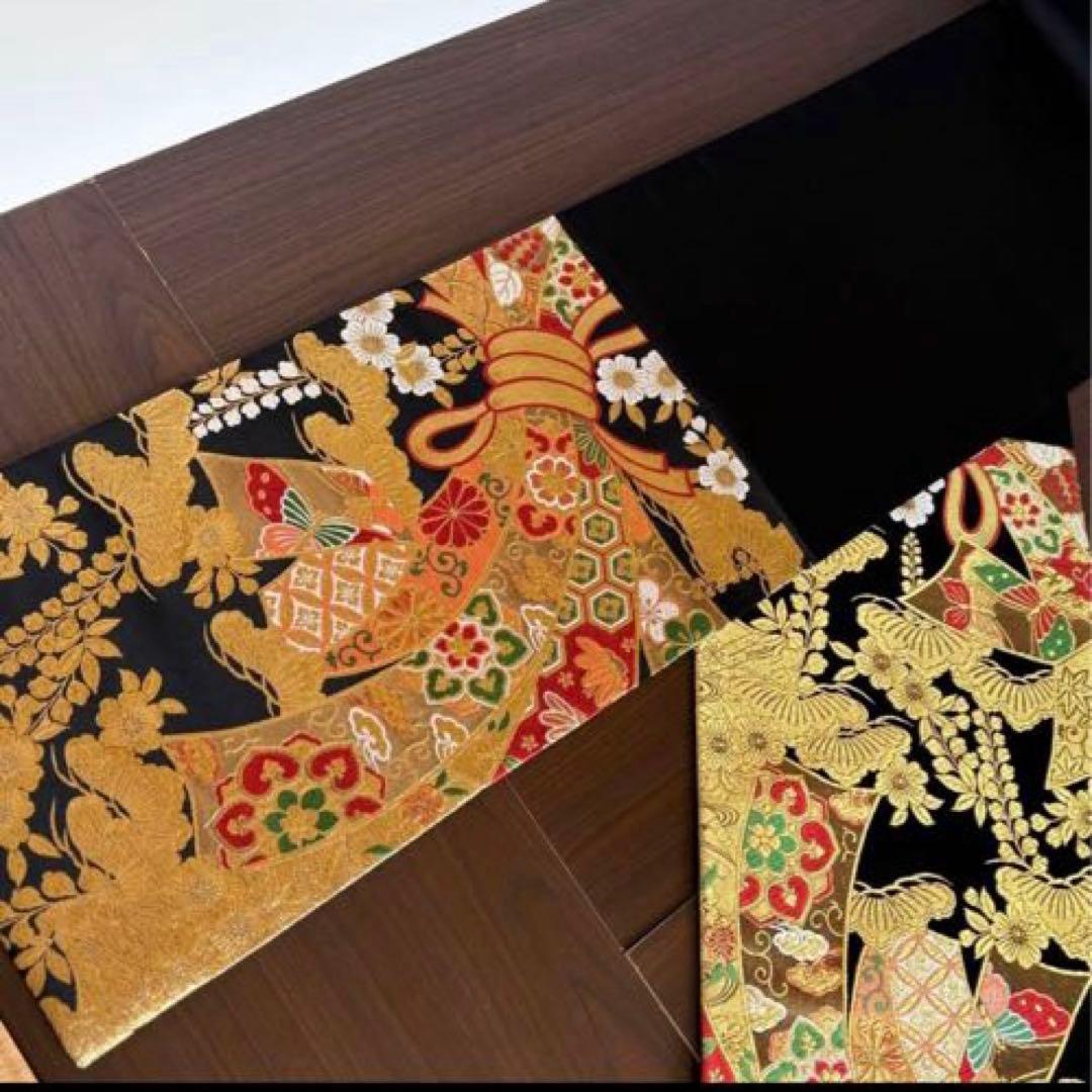 ✴ひな祭り　テーブルランナー　兼　タペストリー　正絹　帯生地　大　ハンドメイド