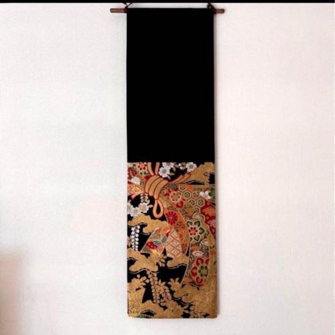 ✴ひな祭り　テーブルランナー　兼　タペストリー　正絹　帯生地　大　ハンドメイド