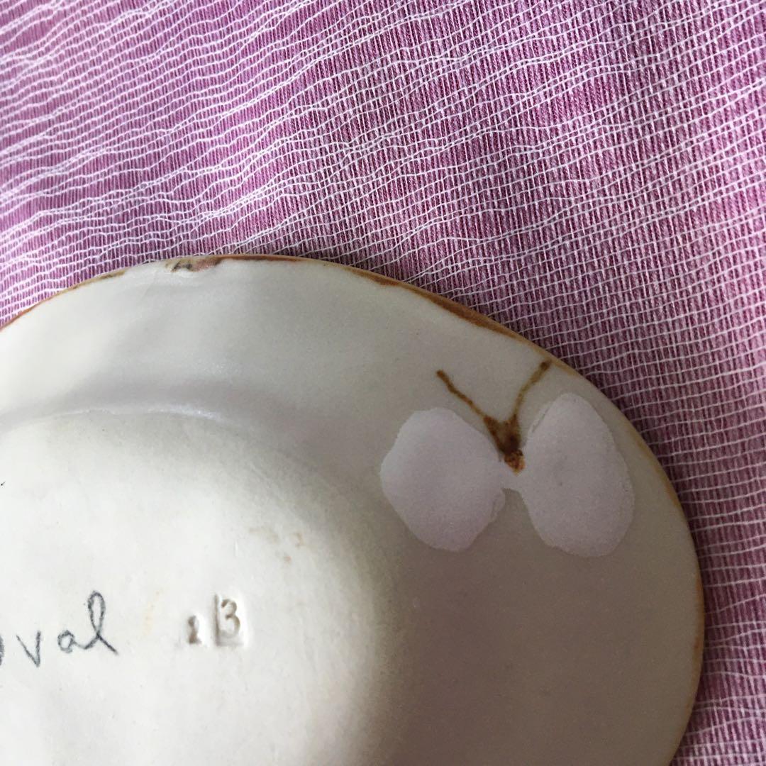 石木文　プレート　てふてふ