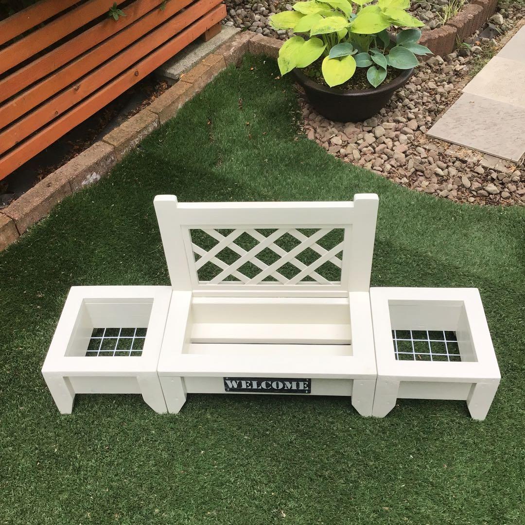 ガーデニング　トレリスプランターフラワースタンド3点セット