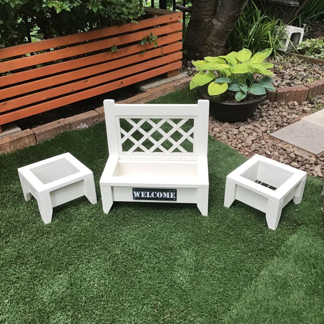 ガーデニング　トレリスプランターフラワースタンド3点セット