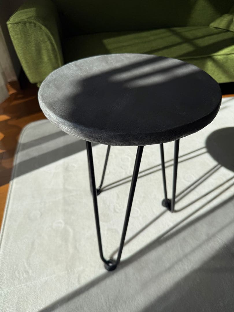 コーヒーテーブル　ミニ　サイドテーブル　ローテーブル　モルタル　コンクリカフェ風