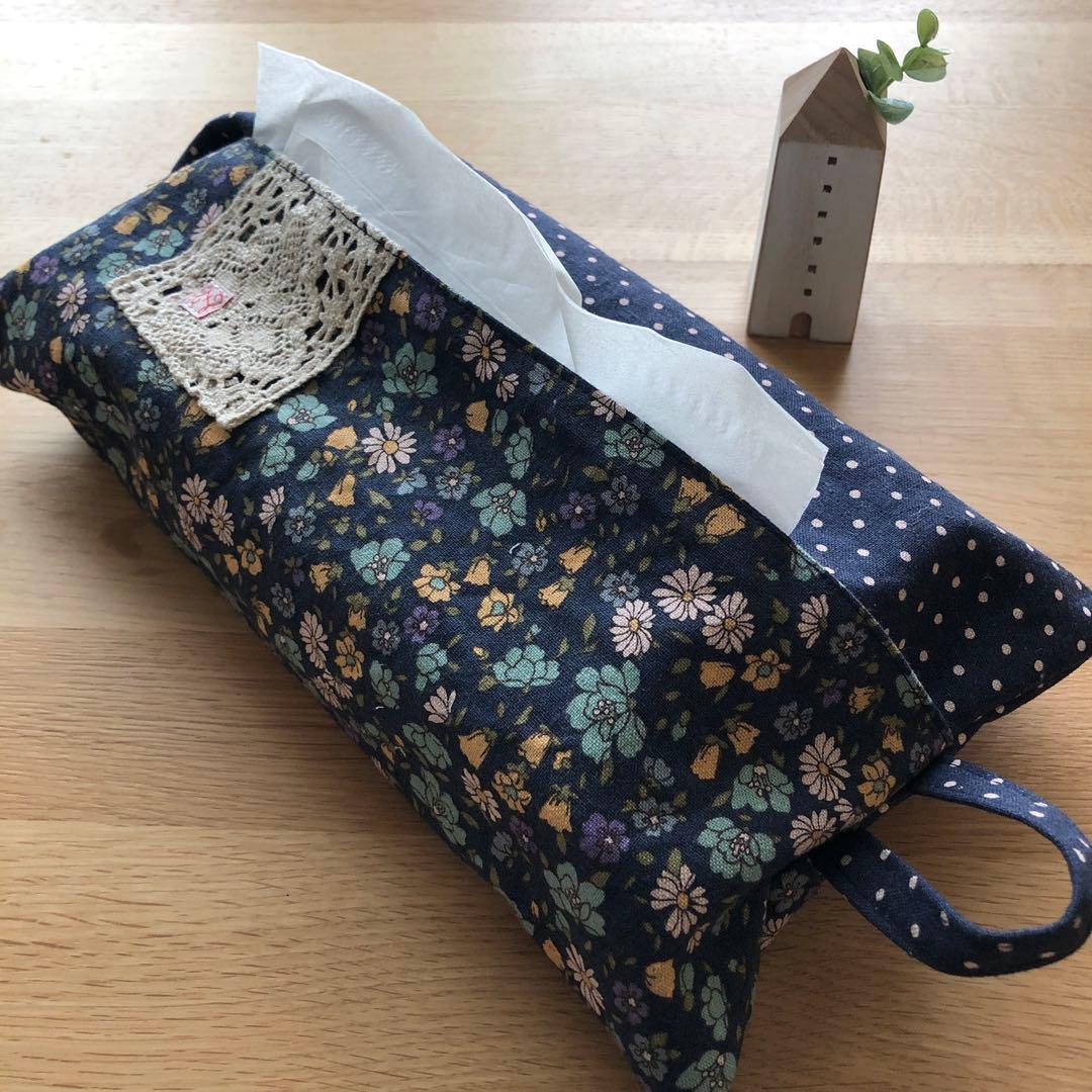BOXタイプティッシュカバー　　73 ハンドメイド