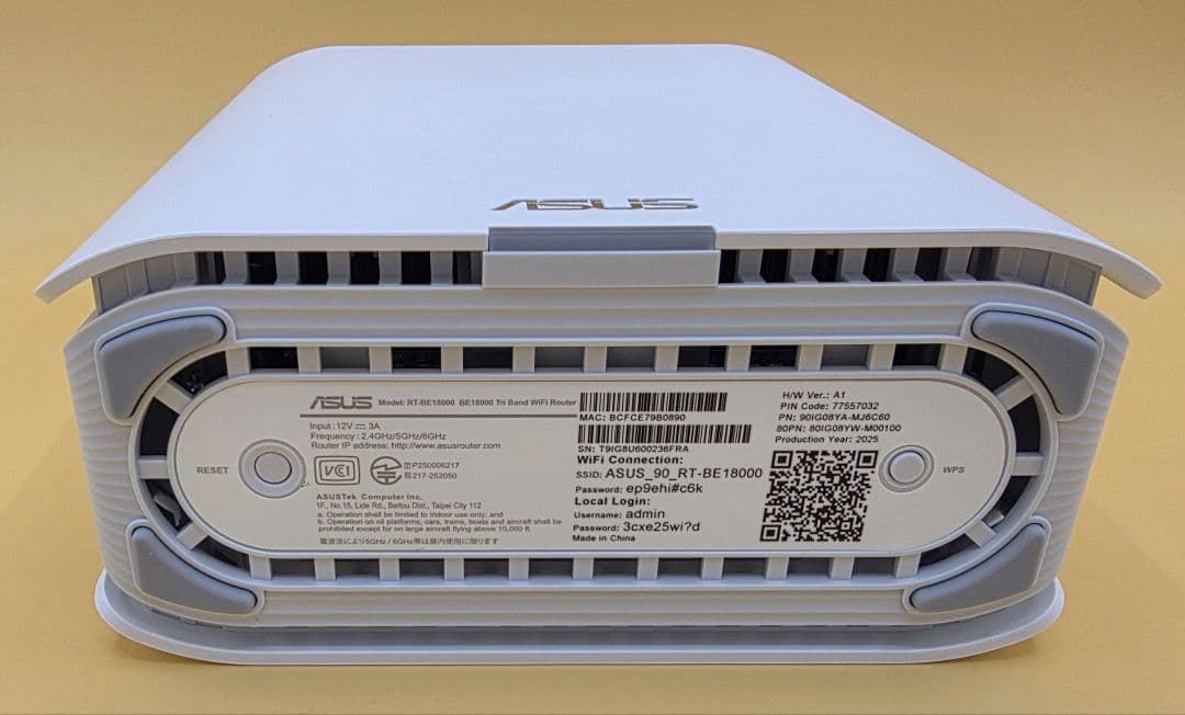 ASUS ZenWiFi RT-BE18000 Wi-Fi 7ルーター ③