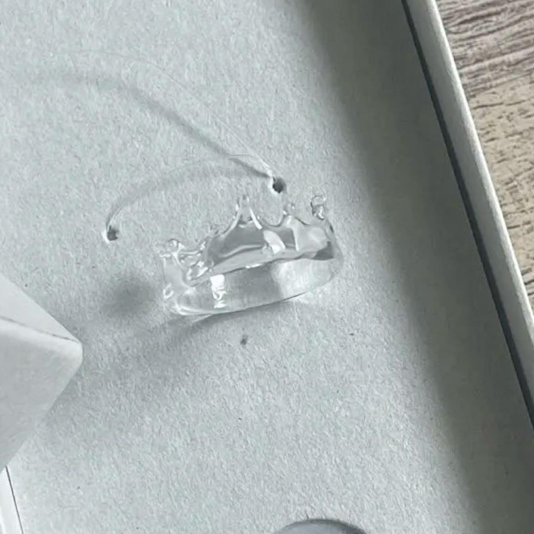 週末値下げ 透明愛好家 tomei Water crown ring 指輪 M