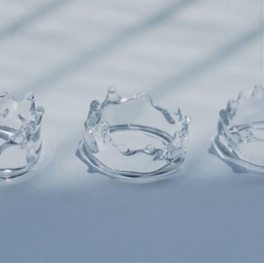 週末値下げ 透明愛好家 tomei Water crown ring 指輪 M