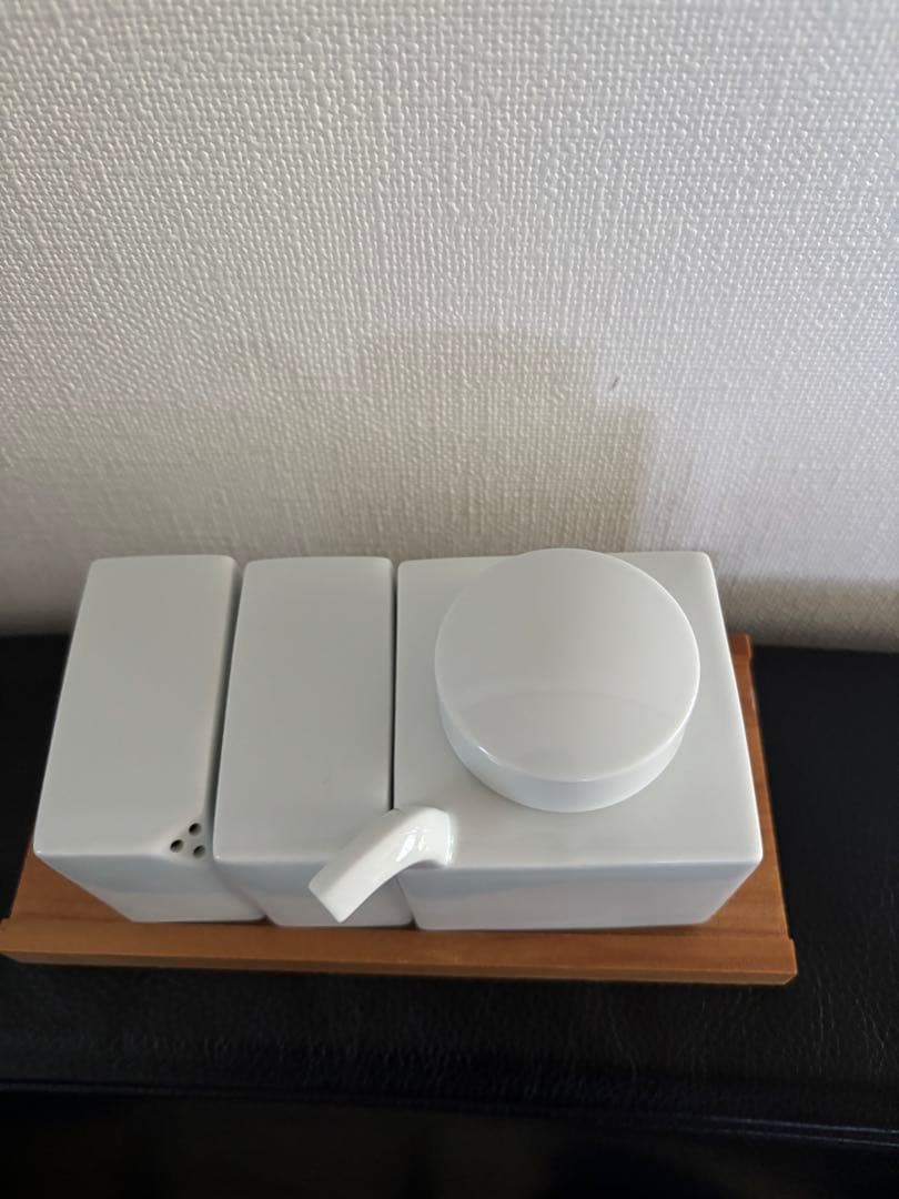 白山陶器 コンディメント 3点セット波佐見焼 森正洋 しょうゆ差し塩コショウ入れ