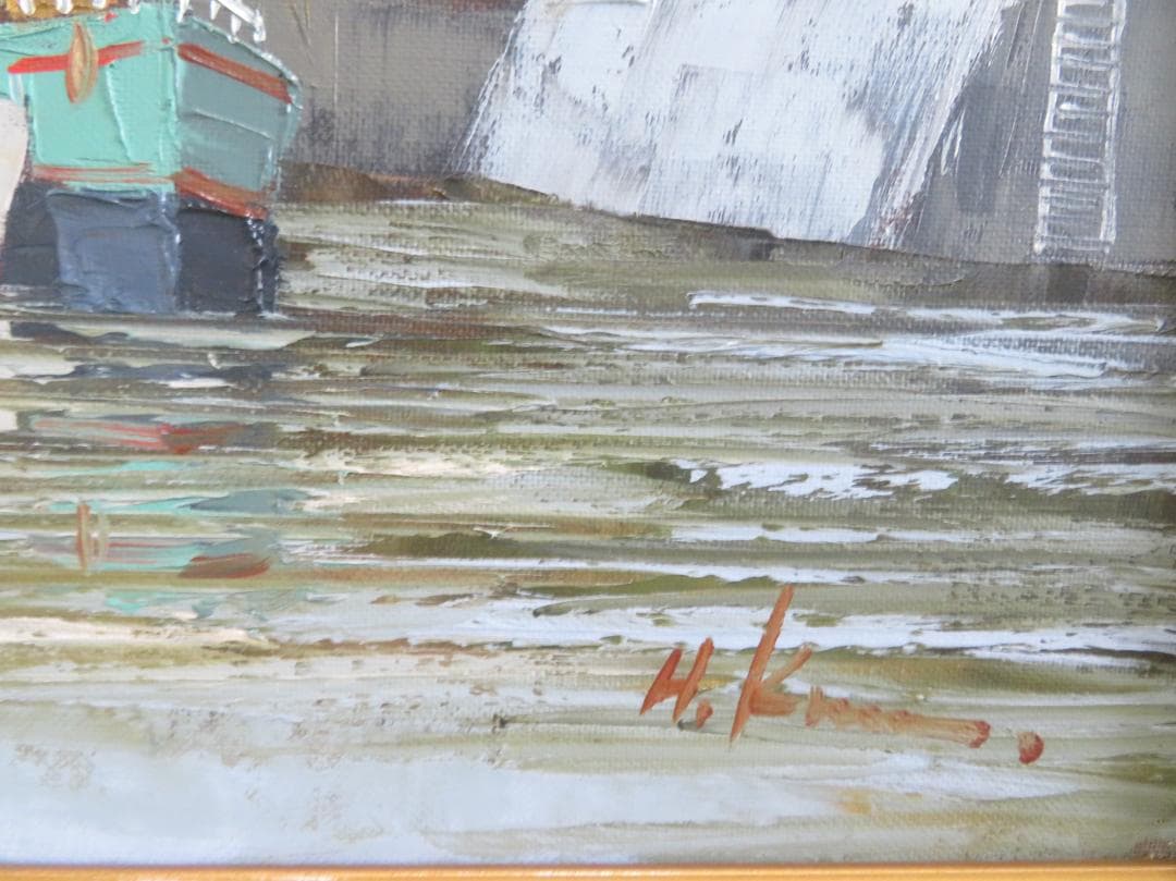 ◆　ちょび　黒沢 久　「オンフルール」　油彩6号　彩日会委員　◆