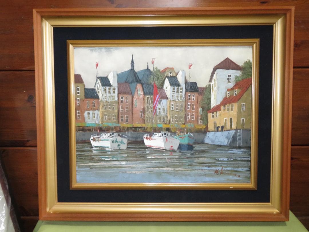 ◆　ちょび　黒沢 久　「オンフルール」　油彩6号　彩日会委員　◆