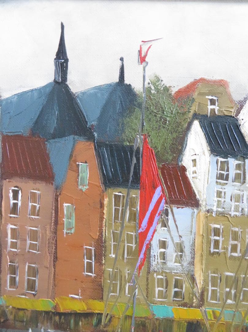 ◆　ちょび　黒沢 久　「オンフルール」　油彩6号　彩日会委員　◆