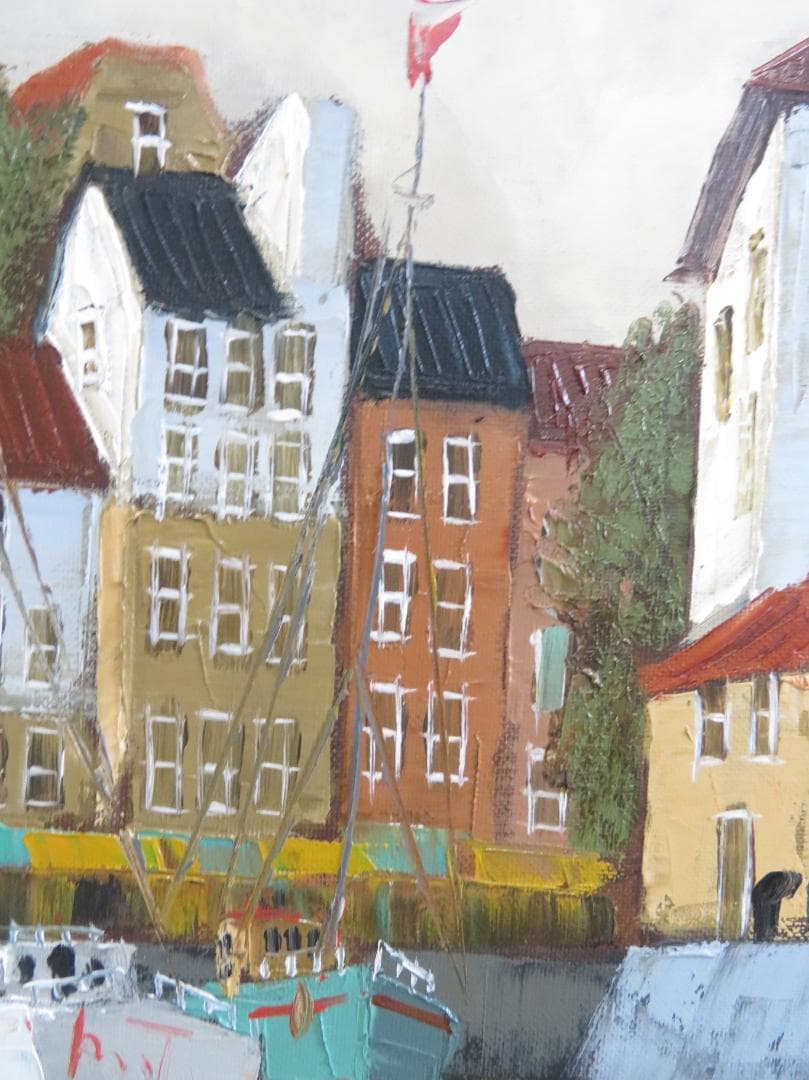 ◆　ちょび　黒沢 久　「オンフルール」　油彩6号　彩日会委員　◆