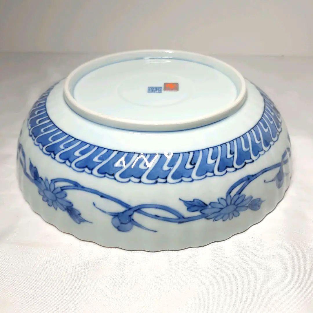 龍峰窯　祥瑞花丸紋　金彩　銘々皿　5枚　大鉢　盛鉢