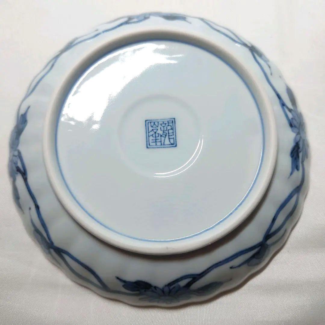 龍峰窯　祥瑞花丸紋　金彩　銘々皿　5枚　大鉢　盛鉢