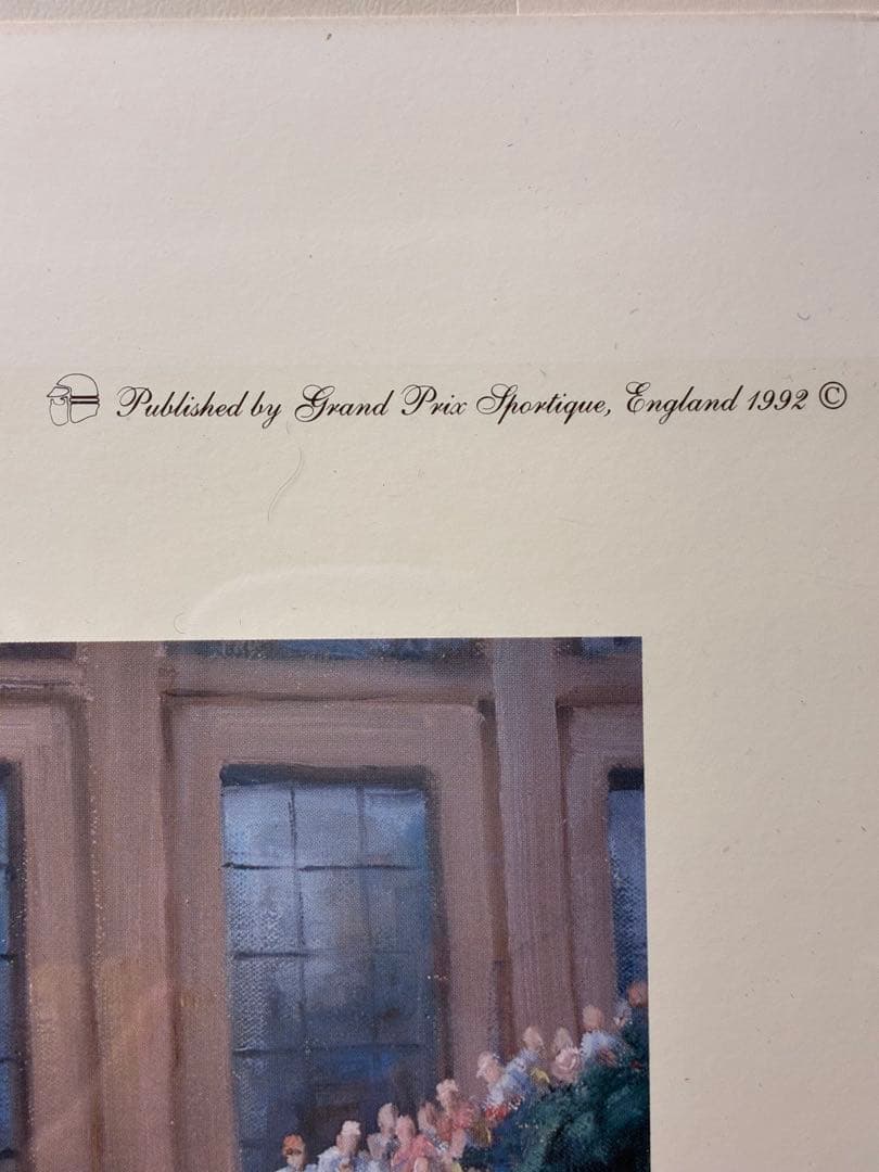 アイルトンセナ 直筆サイン入りリトグラフ　FIGHT TO THE FINISH