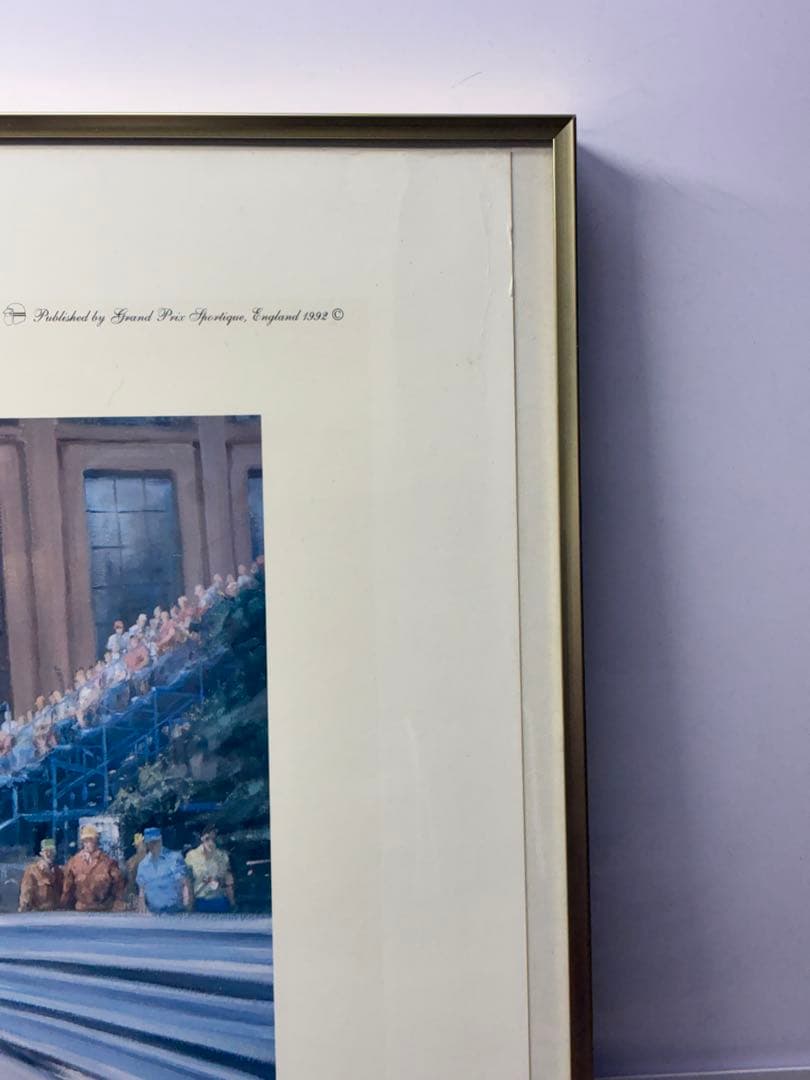 アイルトンセナ 直筆サイン入りリトグラフ　FIGHT TO THE FINISH