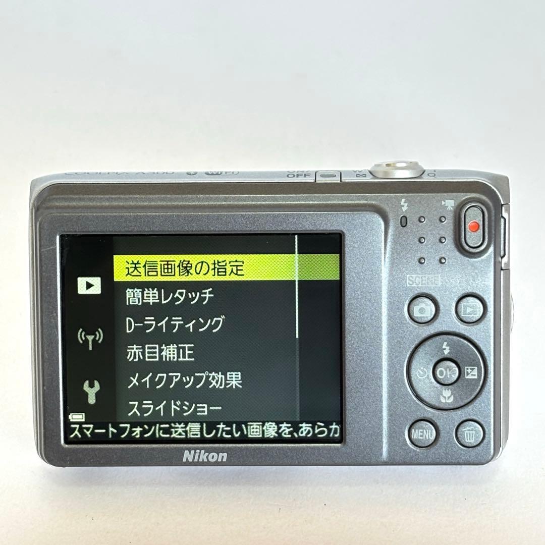 Nikon coolpix A300 ニコン　デジカメ　SDカード付シルバー