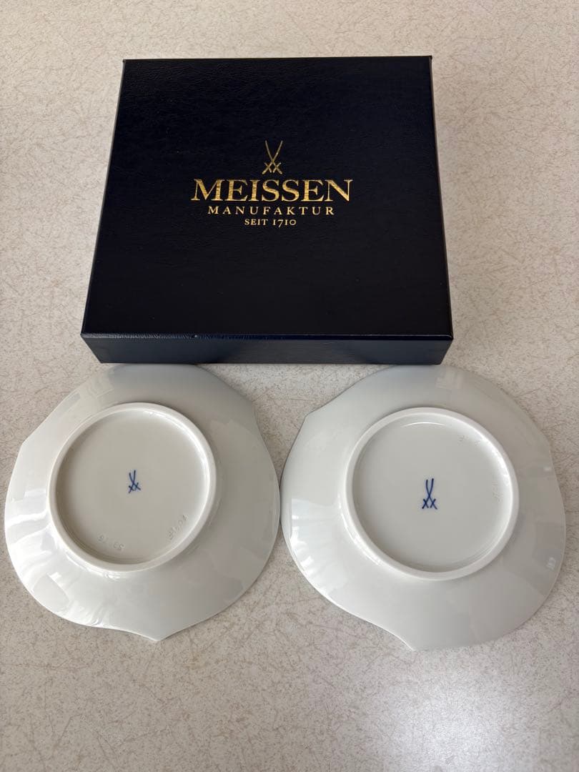 MEISSEN ホワイト皿 2個セット
