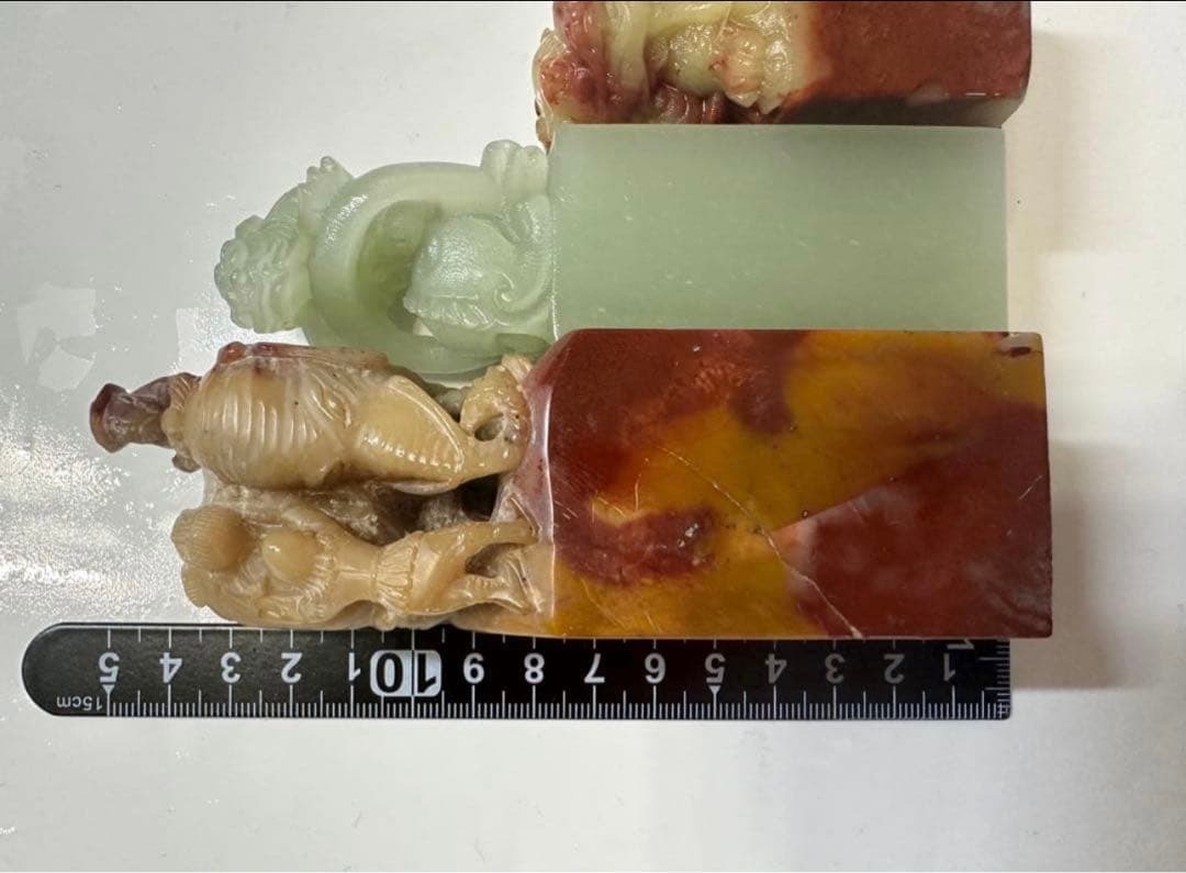 新品未使用　篆刻　印材　印石　まとめ　書道　落款　遊印　45点　②