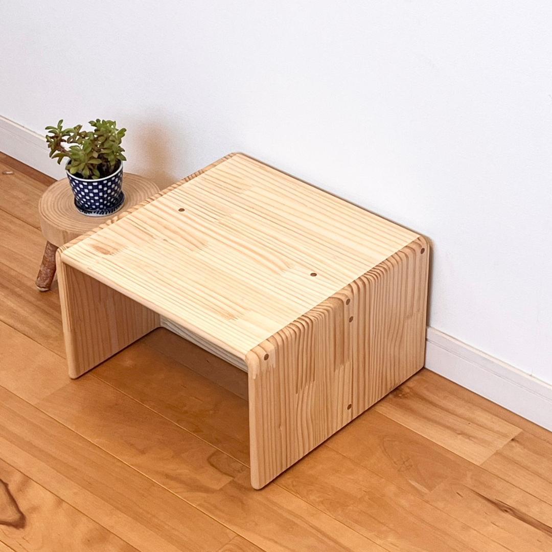 【すべての角が丸い】プレゼント 木製子供椅子　パイン材　変化椅子　キッズチェア