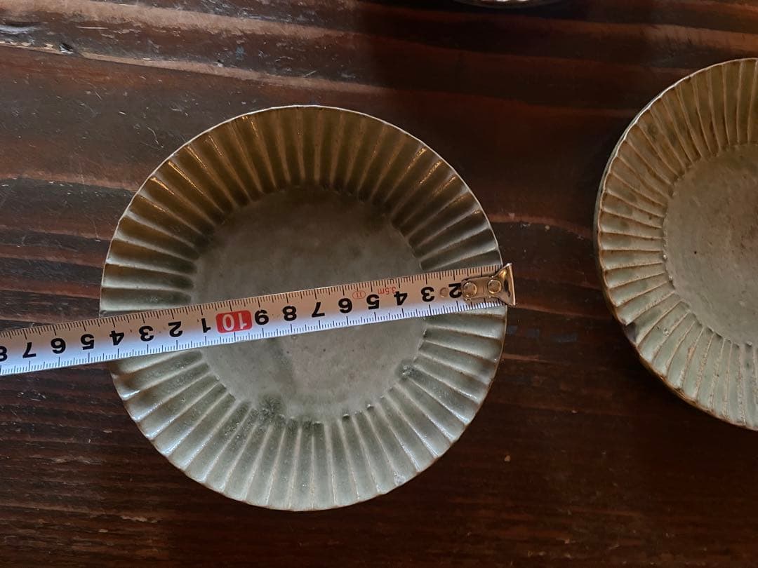 市野耕　デザートプレート　3枚セット 作家もの　リム皿