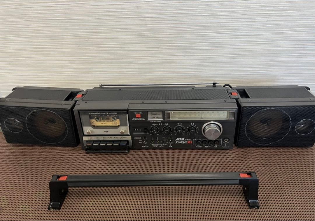 説明書付き希少東芝ボムビート ラジカセ RT-8700S メンテナンス済み動作品