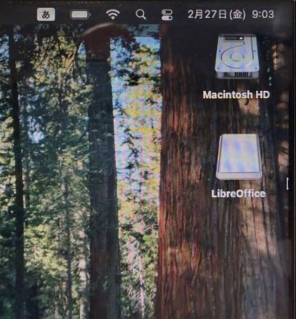 MacBook Air 11インチ 2013 Sequoia15.7.4 搭載