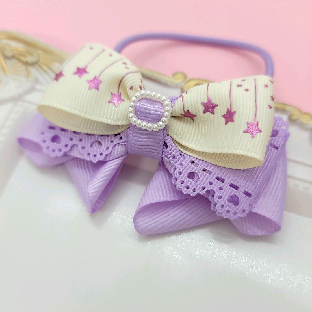 【105】ハンドメイド　リボン　ヘアゴム