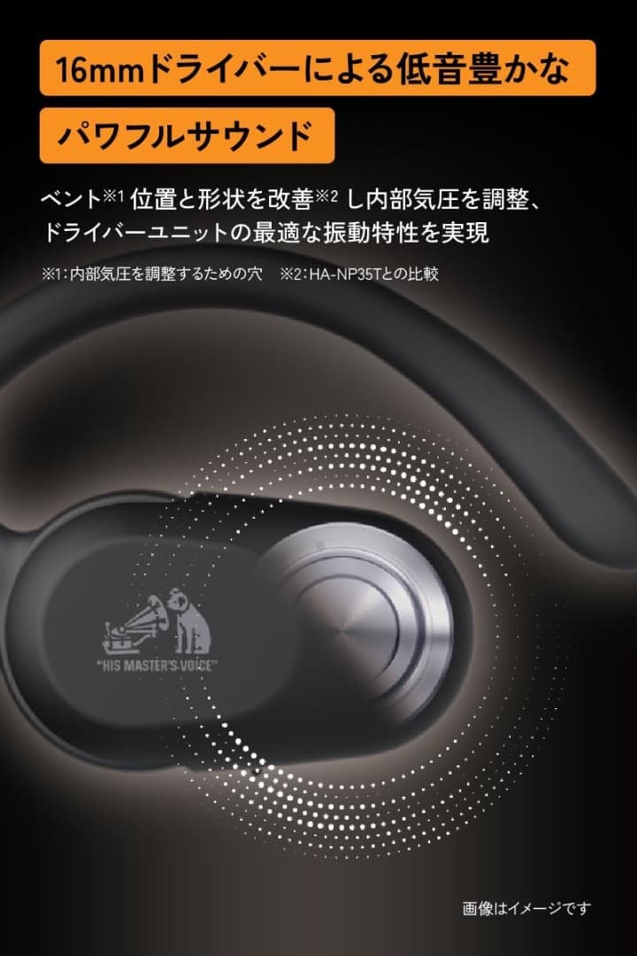 Victor HA-NP39T-D ワイヤレスイヤホン（サンライズオレンジ）新品