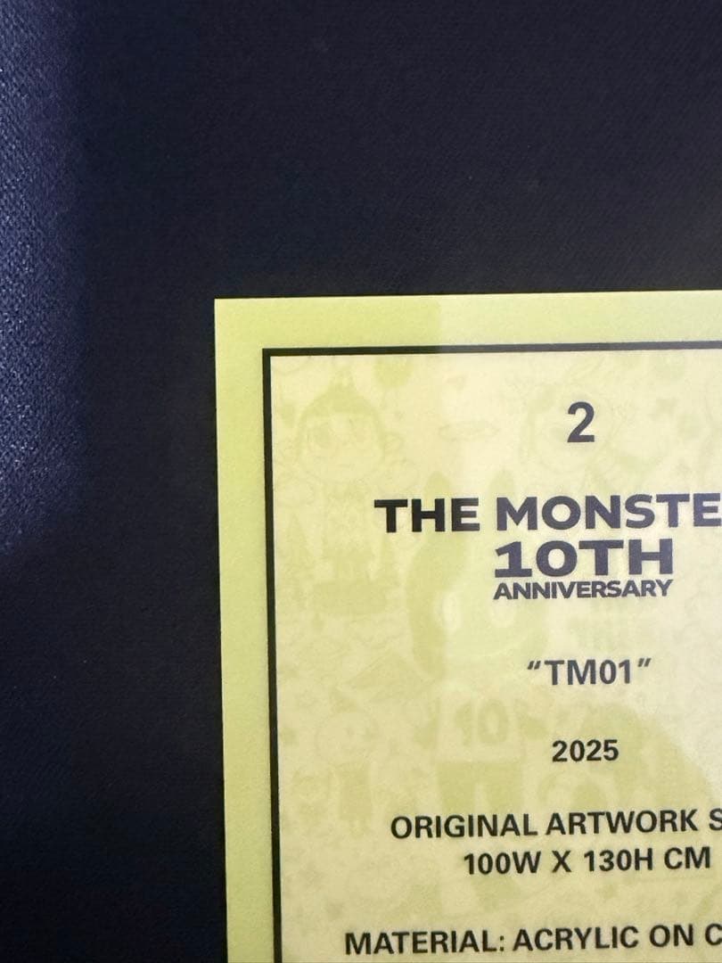 topps Labubu chrome TM01 プリントサイン　ラブブ