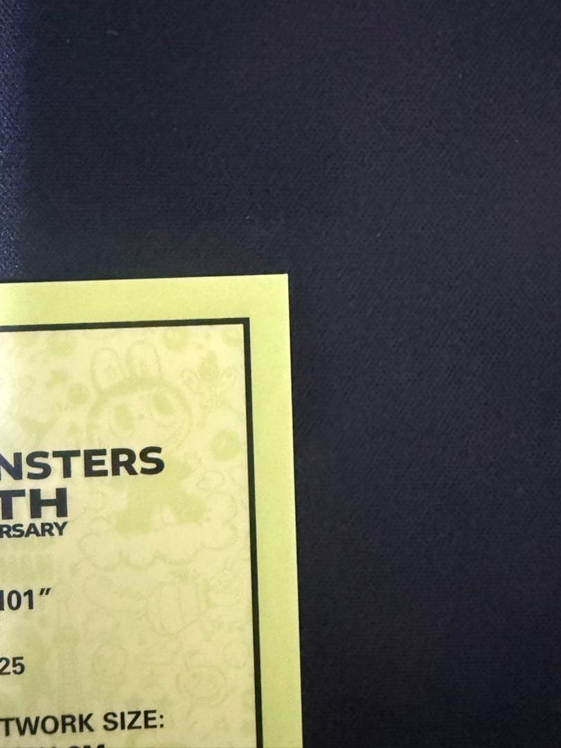 topps Labubu chrome TM01 プリントサイン　ラブブ