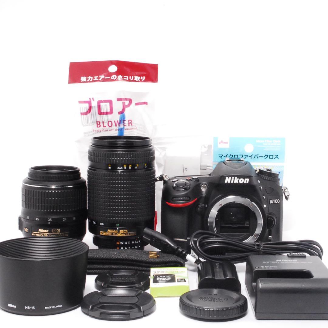 美品❤️Nikon D7100 ダブルズームキット❤️ハイアマチュア機種❤️スマホ転送