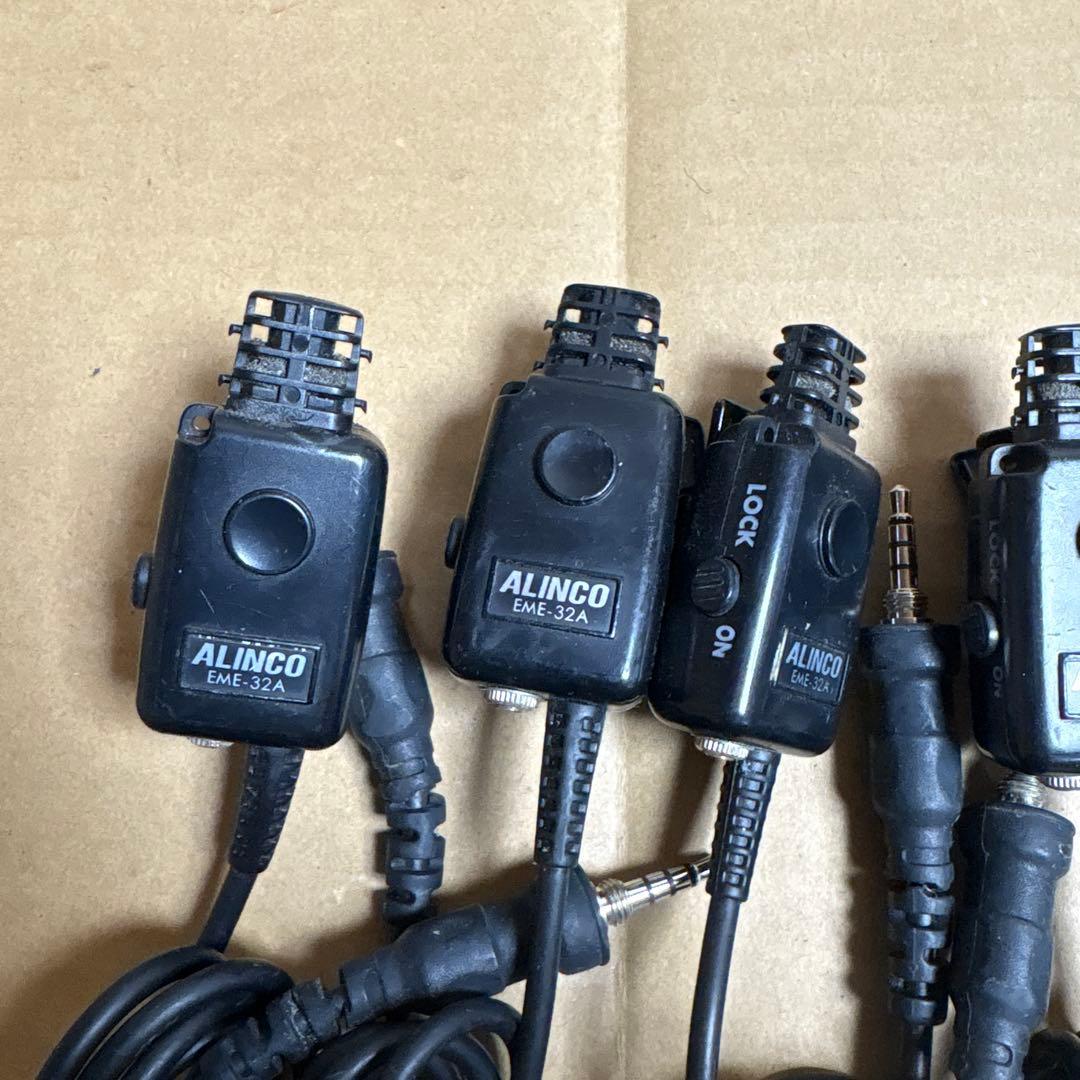 ALINCO 6個セット EME-32A イヤホンマイク 動作未確認
