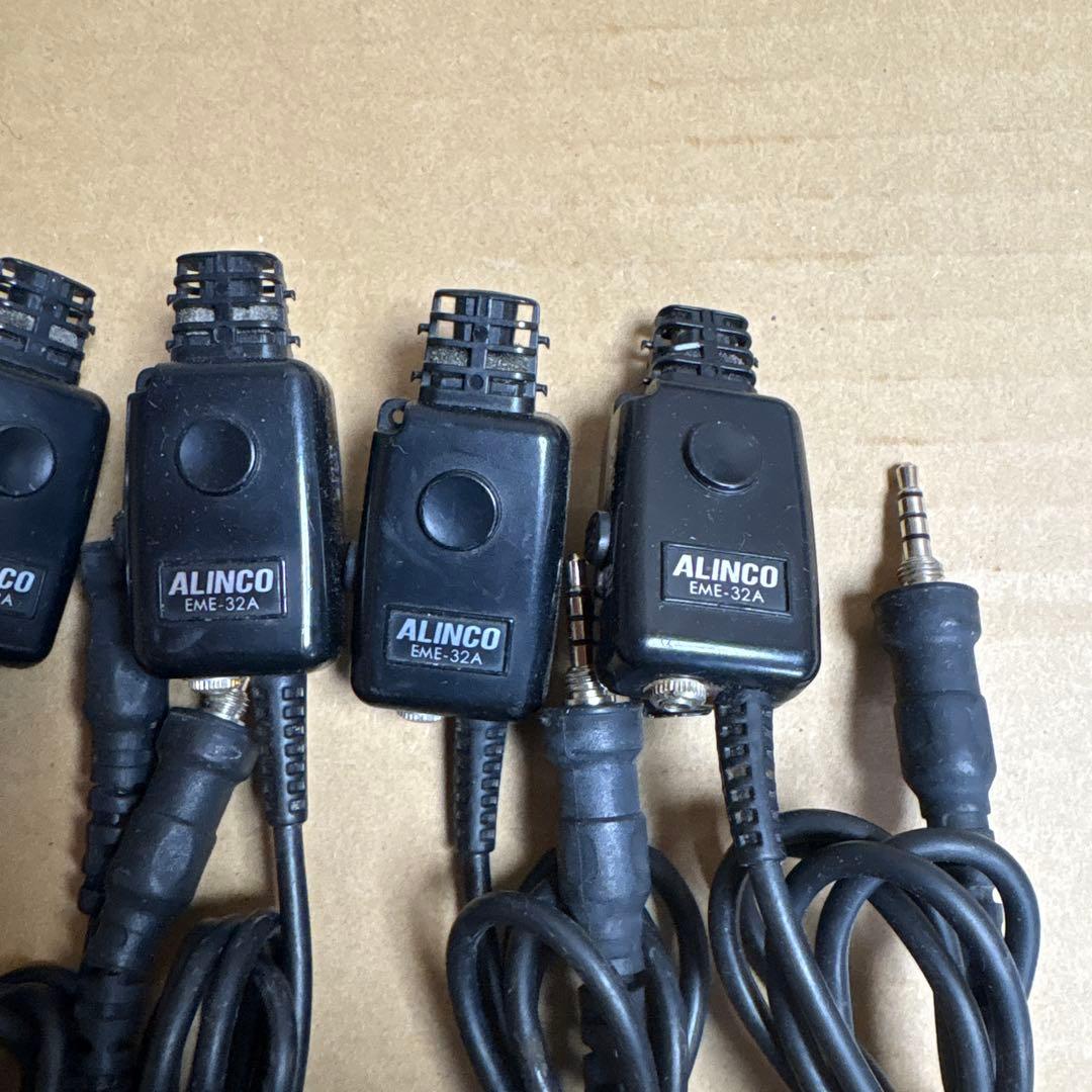 ALINCO 6個セット EME-32A イヤホンマイク 動作未確認