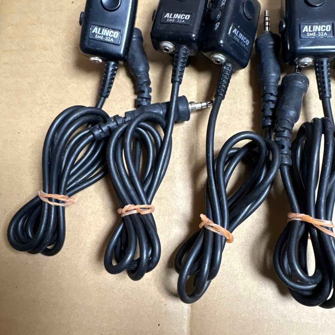 ALINCO 6個セット EME-32A イヤホンマイク 動作未確認