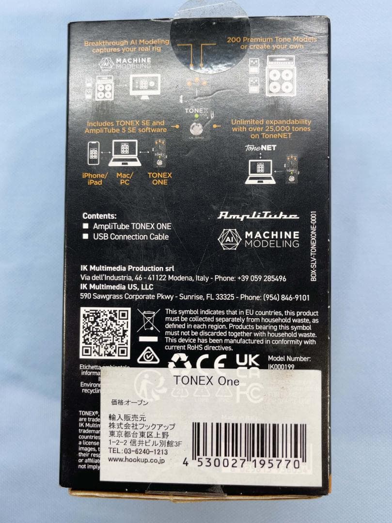 IK MULTIMEDIA TONEX One 中古　登録解除済み