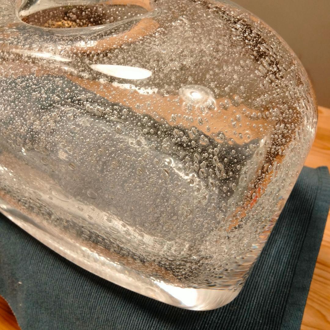 希少　Ju.　honour 吹きガラス　フラワーベース