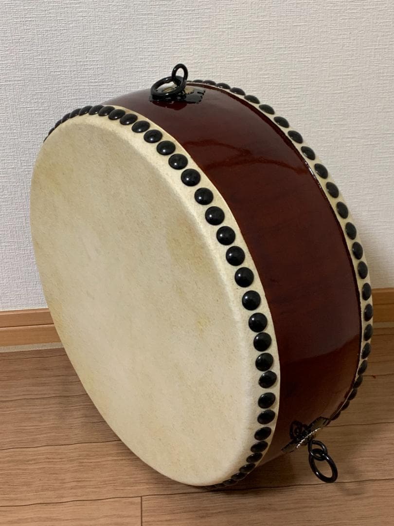 合計35,750円 諏訪工芸 松材 平太鼓 1.2尺 台座バチ専用ケース付き