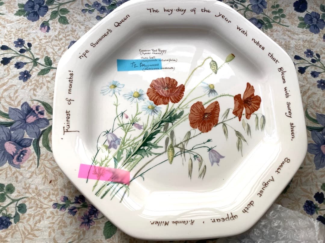 ノリタケ　カントリー・ダイアリー　中サイズプレート　４枚セット