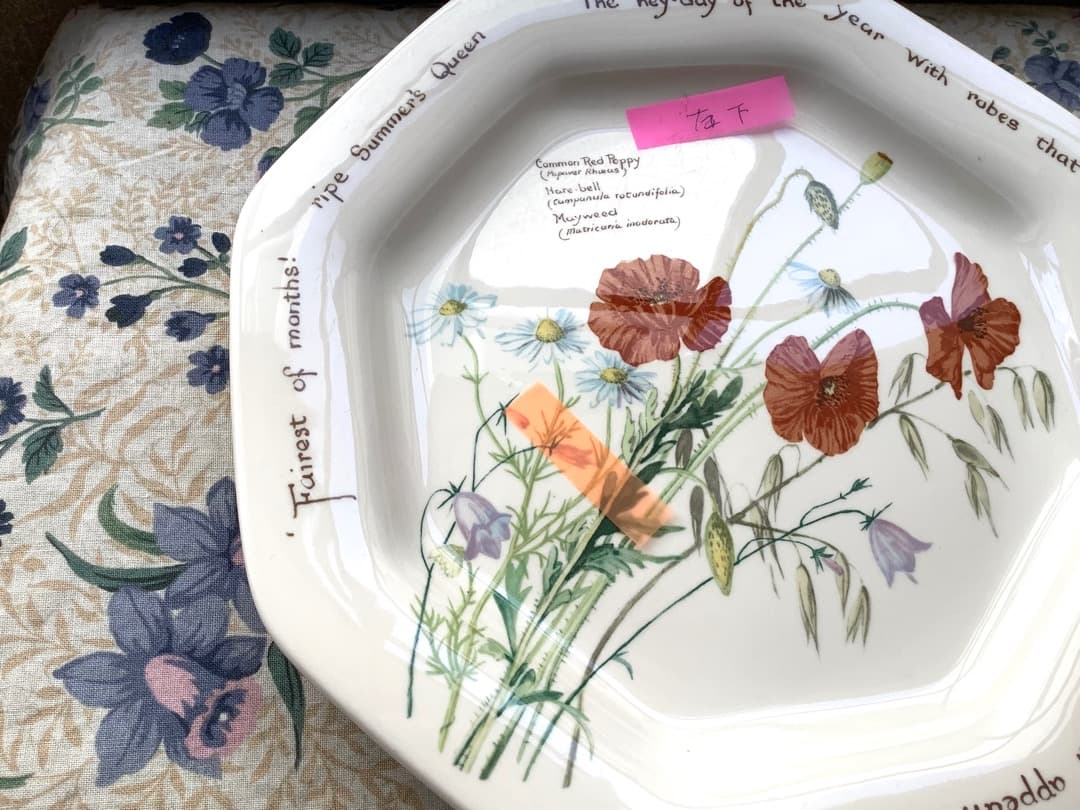 ノリタケ　カントリー・ダイアリー　中サイズプレート　４枚セット