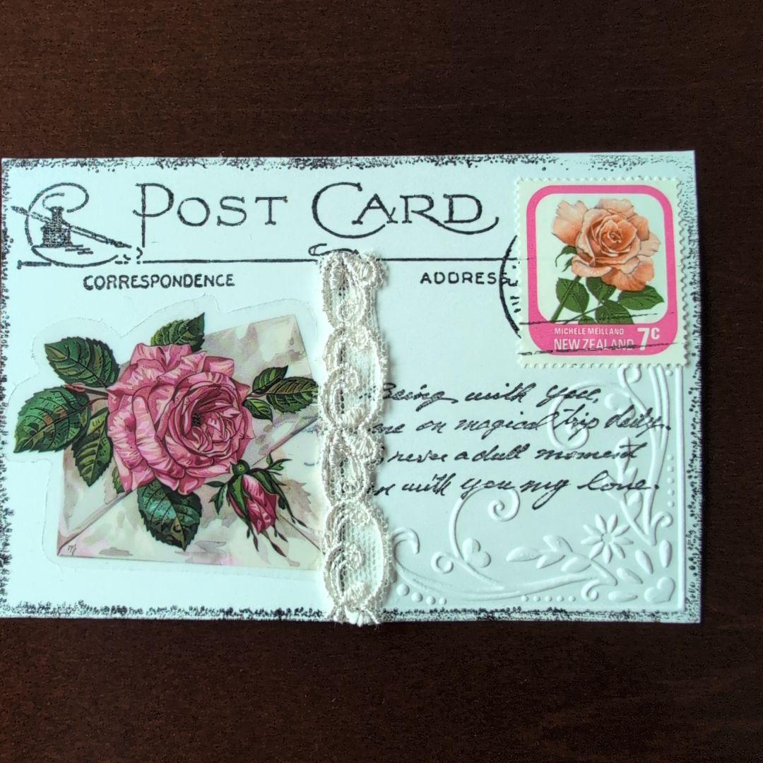 〜アンティーク風ポストカード薔薇〜