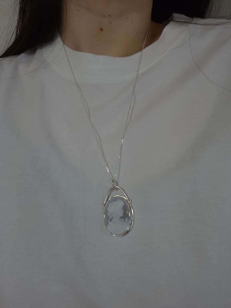 ネックレス・ペンダント Silver950 & Agate Cameo necklace