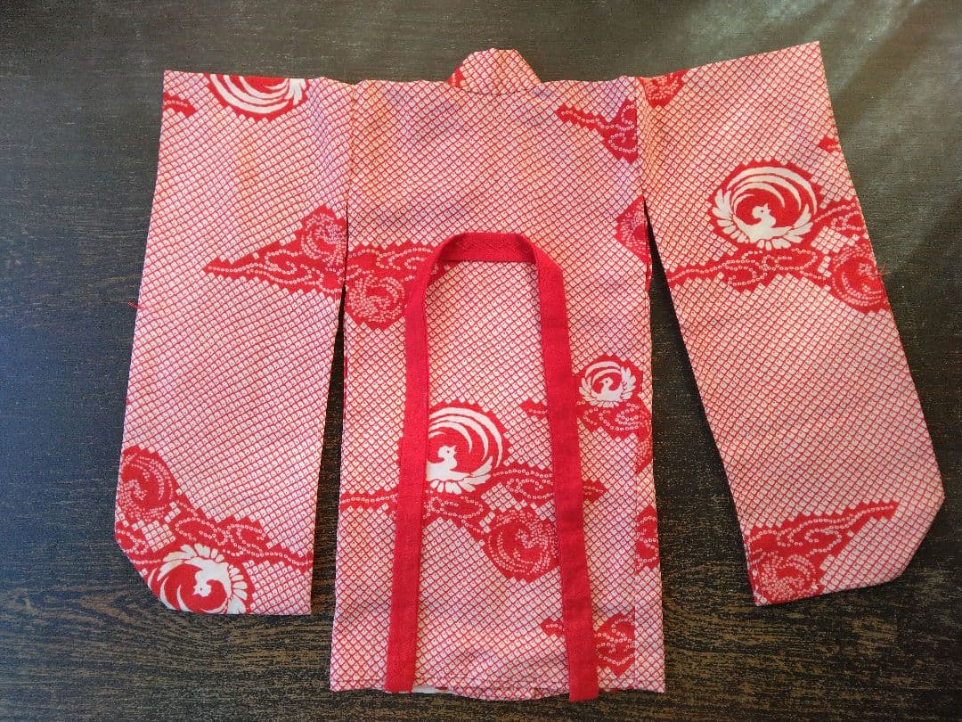 12号市松人形着物、重ね着、長襦袢セット