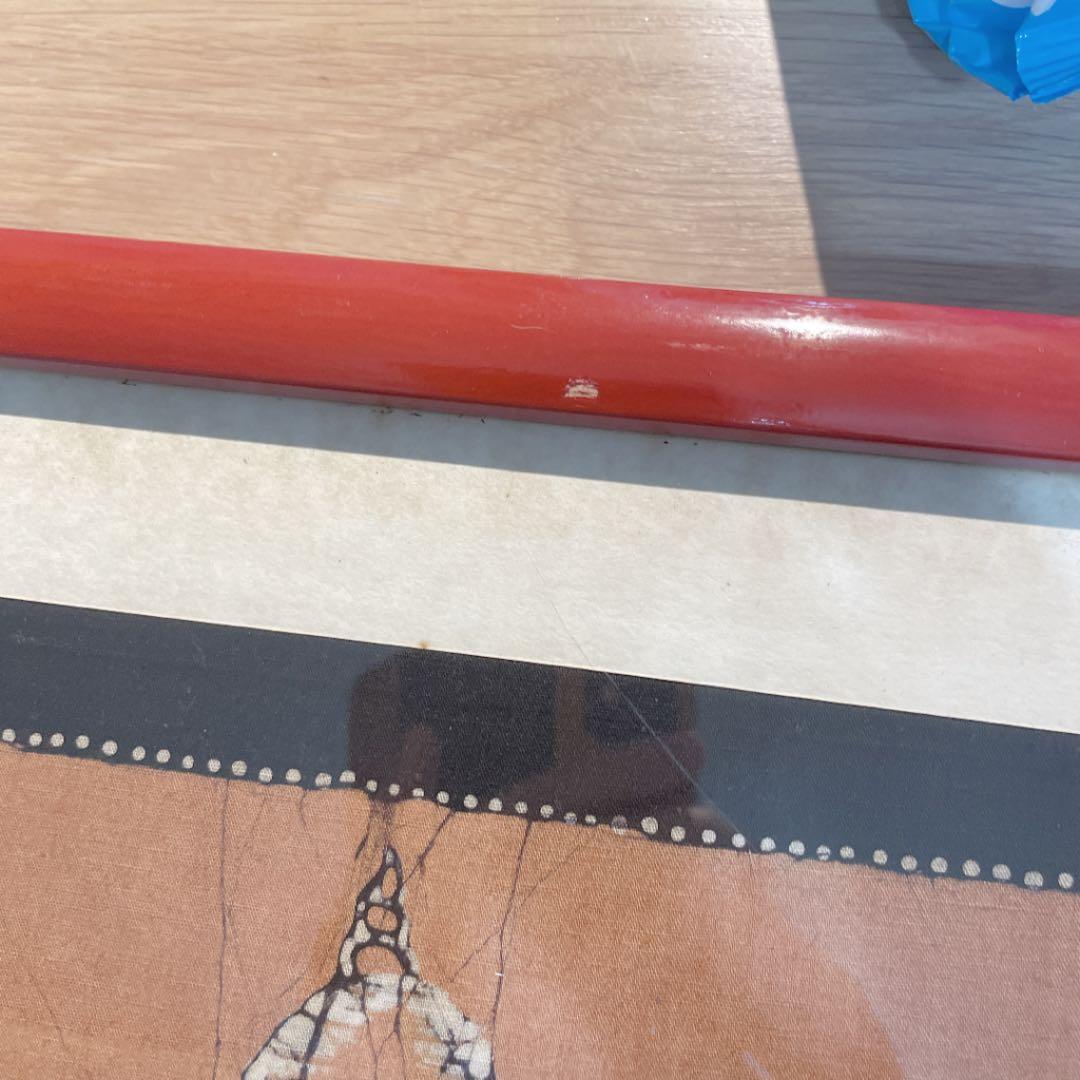 【額縁付き】スリランカ セイロン 象 布絵【壁掛け可能】