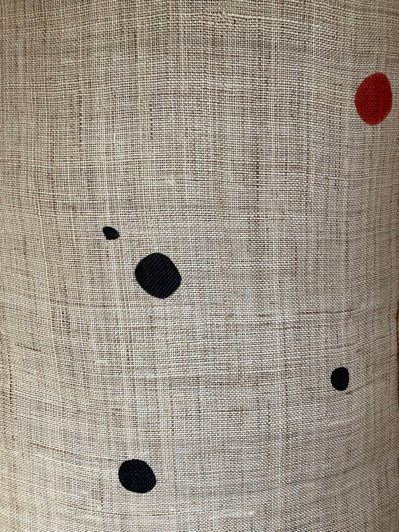 京都くろちく【新品】高級麻筒描き暖簾「荒波」23,650円♪120センチ