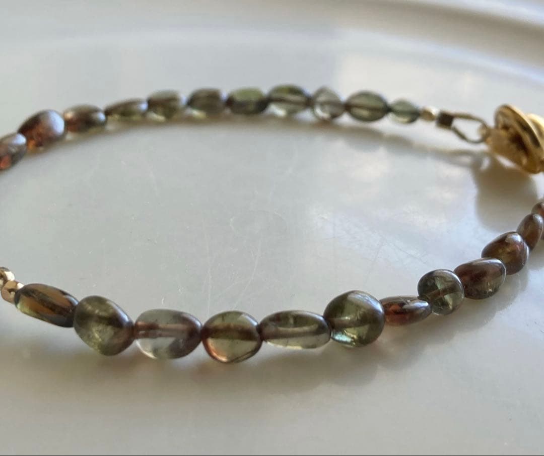 コーネルピン×アンダリュサイト×カイヤナイト 大人の夏bracelet⌖1152